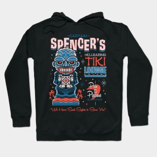 Spencer's Hellraising Tiki Lounge - Creepy Cute Pinhead - Surf Vacation Hoodie